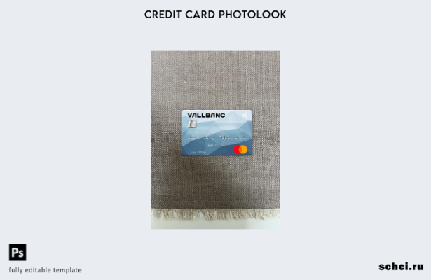 цифровая загрузка Andorra Vall Banc, шаблон передней панели mastercard photolook